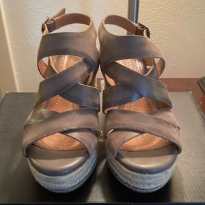 Clarks wedge sandal.